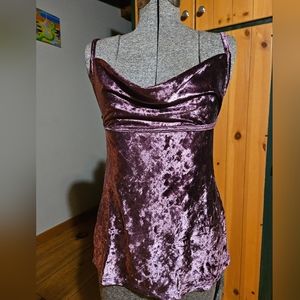 NWT Free People Intimately All Night Velvet Tunic